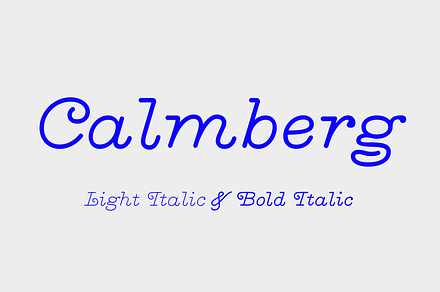 Old Calmberg (2 weights), a Serif Font by The Old Type Foundry