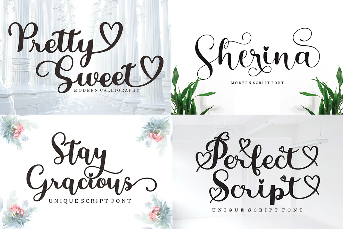 The Big - Font Bundle, a Script Font by Bosstype Studio (Photo 10 of 15)