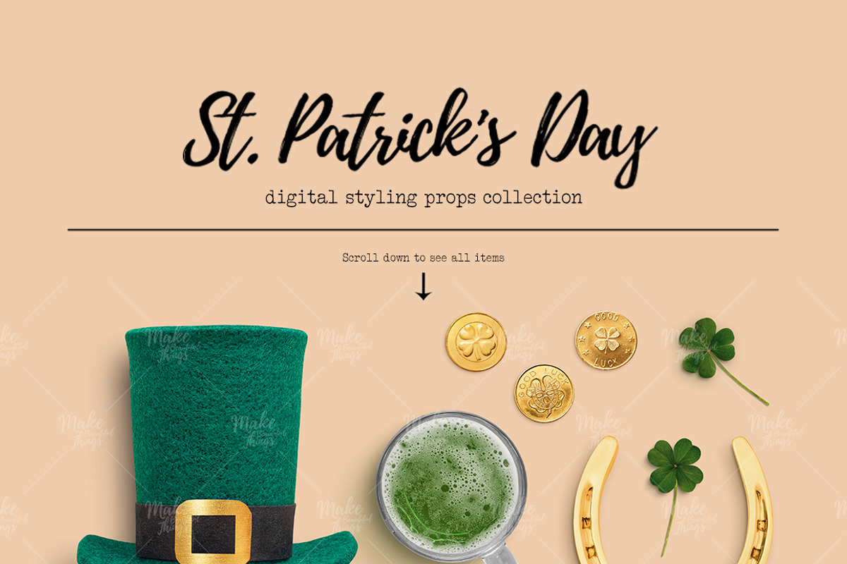 St. Patrick's Day Scene Creator, a Product Mockup by Make Beautiful Things (Photo 3 of 9)