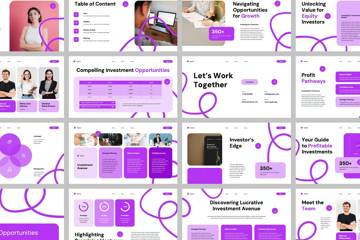 Financial Investor Keynote Templates, a Presentation Template by Fit-tee (Photo 2 of 2)