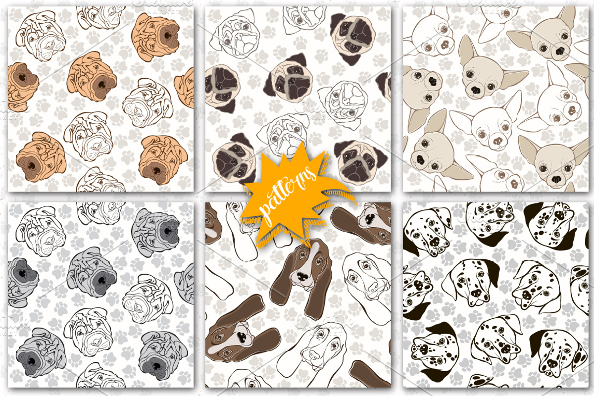 Dogs. Best friends., a Pattern Graphic by maritime_m (Photo 3 of 9)