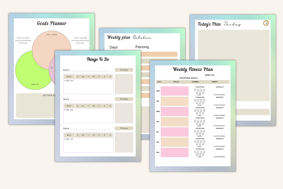 2026 That Girl Daily Routine Planner