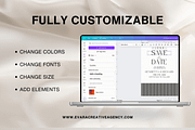 Classic Black & White Save The Date, a Stationery Template by Evara Creative Agency (Thumbnail 5 of 7)