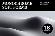 Monochrome Soft Forms, a Background Graphic by PopotLane (Thumbnail 1 of 8)