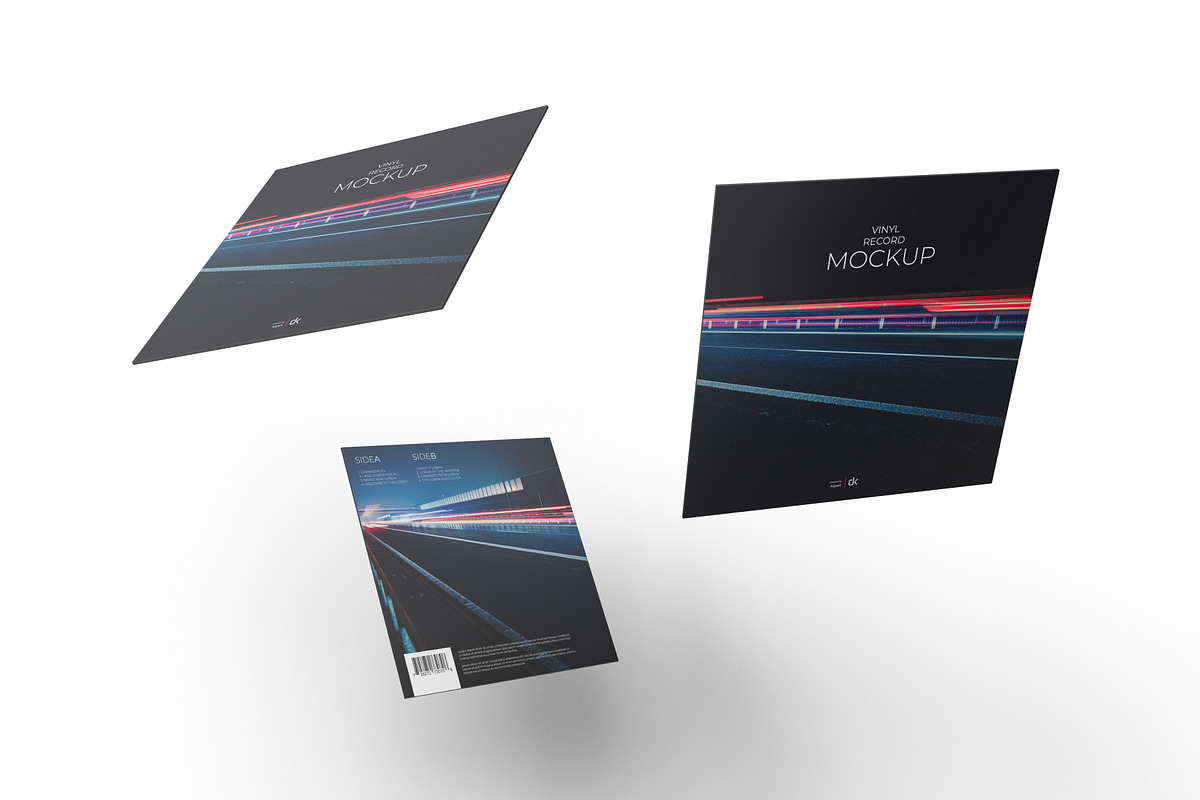 Vinyl Record Mockup 3, a Packaging Mockup by KIPET (Photo 9 of 15)