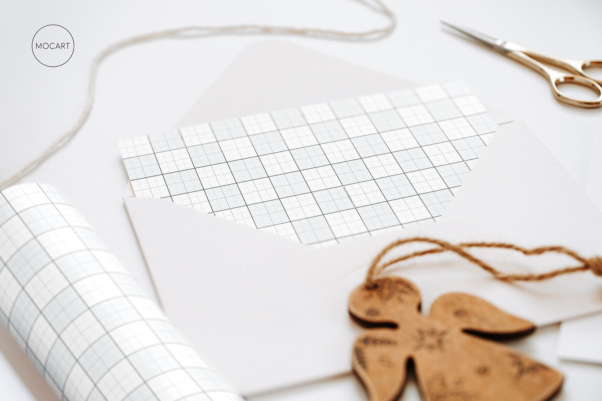Christmas postcard mockup set 1 v1, a Print Template by Mocart (Photo 13 of 14)