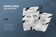 Simplified - Resume Template, a Resume Template by StreaksideStd (Thumbnail 1 of 2)