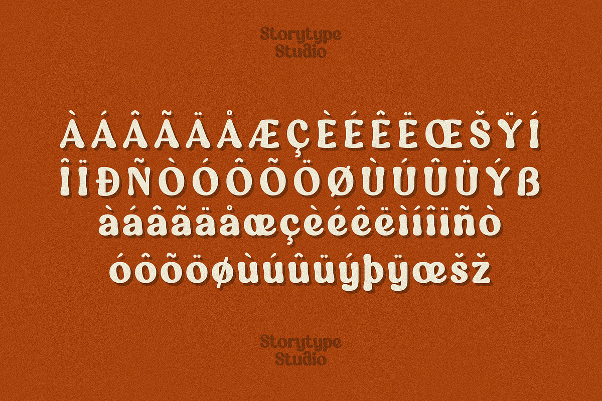 Muloka Kerash Chunky Retro Font, a Sans Serif Font by Storytype Studio (Photo 14 of 15)