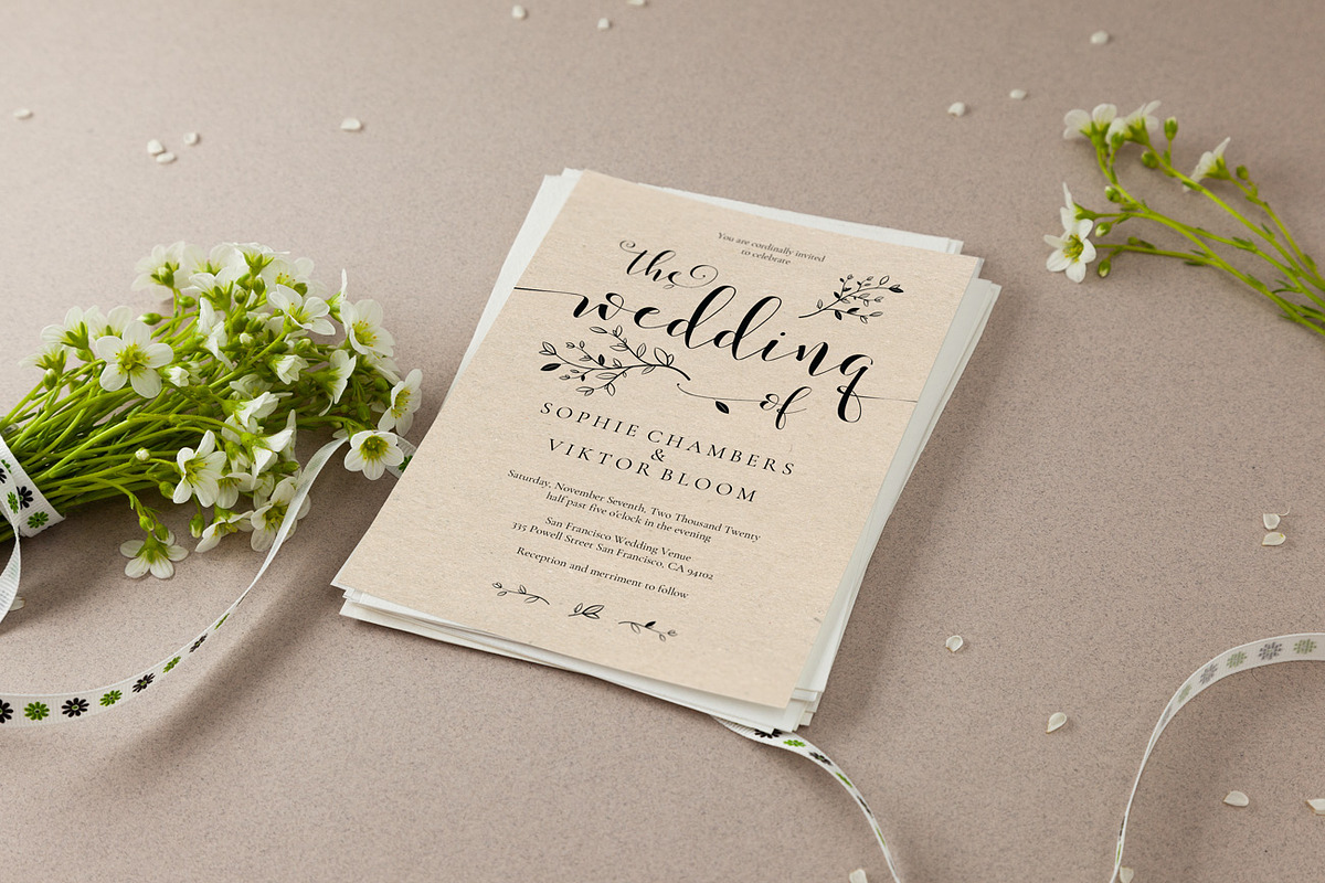 Wedding Invitation Template, Sophie, an Invitation Template by Alice Bluefox (Photo 3 of 9)