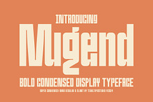 Mugend - Sans Condensed Font