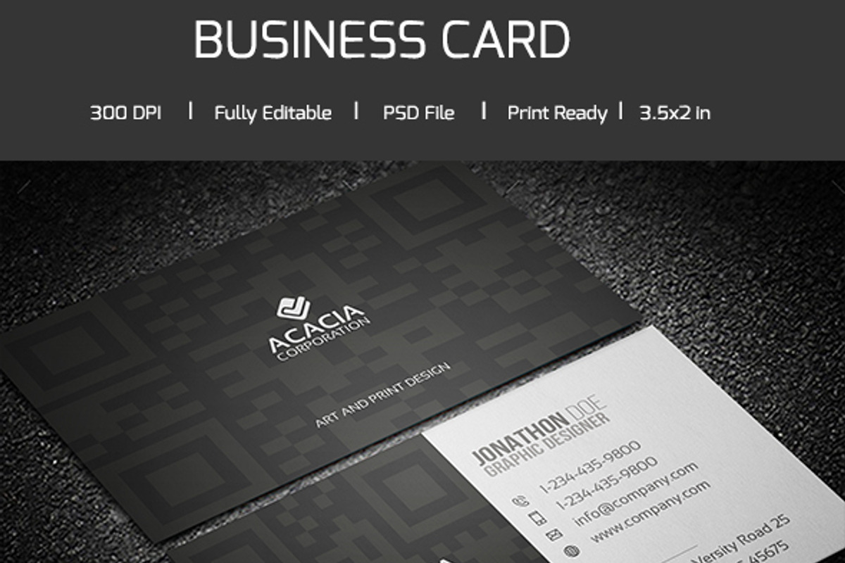 QR Business Card, a Business Card Template by DesignGhar (Photo 4 of 4)