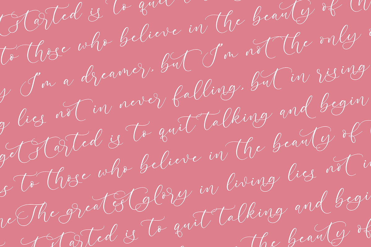 Pertysh Tulipita Stylish Calligraphy, a Script Font by stylishtype.co (Photo 14 of 20)