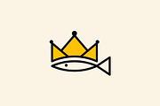 King Fish Logo Design Vector, a Branding & Logo Template by Vectoryzen (Thumbnail 1 of 2)