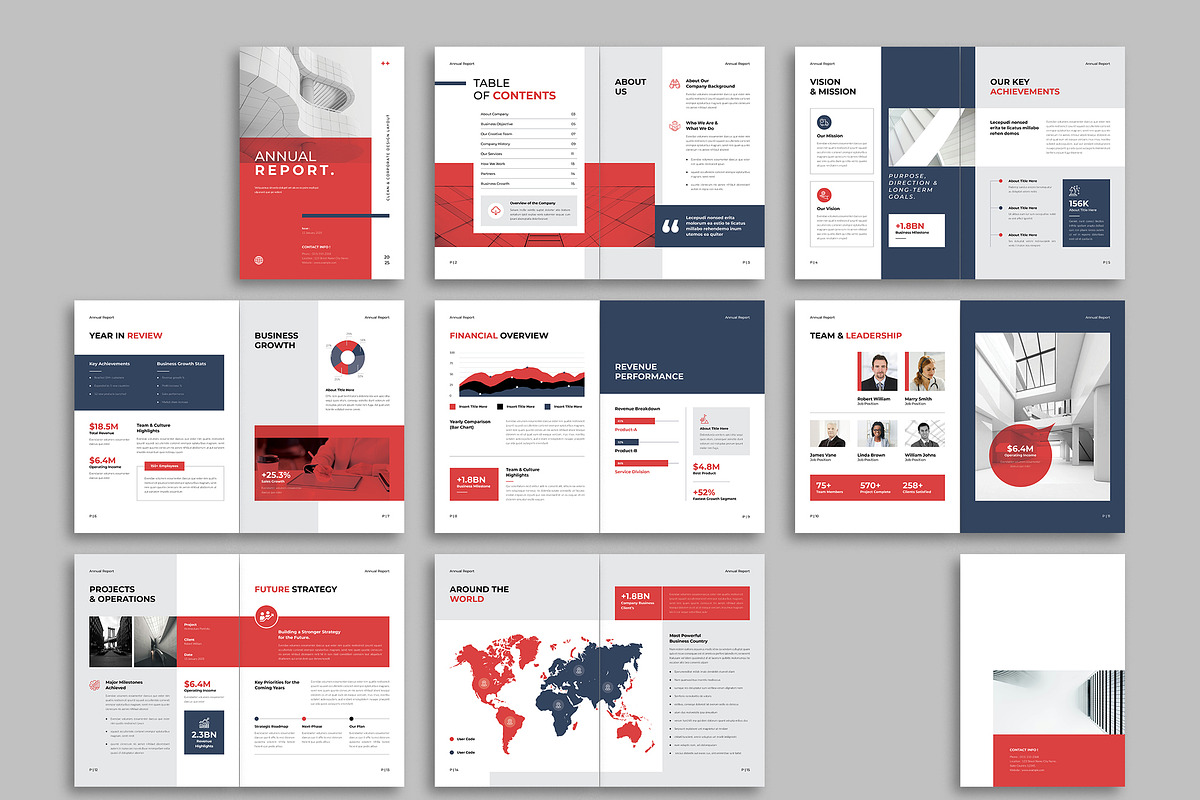 Annual Report Canva Template, a Brochure Template by NorthPeak (Photo 6 of 6)