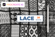 20 lace Procreate Brush Set, a Brush Add-On by Graphics Resources (Thumbnail 3 of 9)