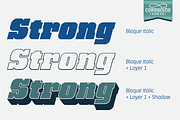 Bloque Italic, a Slab Serif Font by Corradine Fonts (Thumbnail 2 of 6)