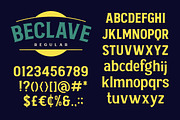 Beclave - Vintage Typeface, a Serif Font by Konstantine Studio (Thumbnail 6 of 7)