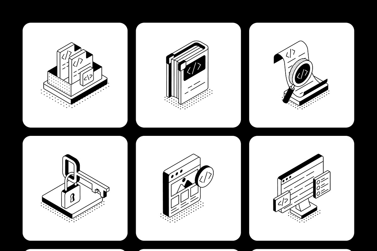 Coding Isometric Illustrations, a Technology Illustration by Vectors Market (Photo 10 of 12)