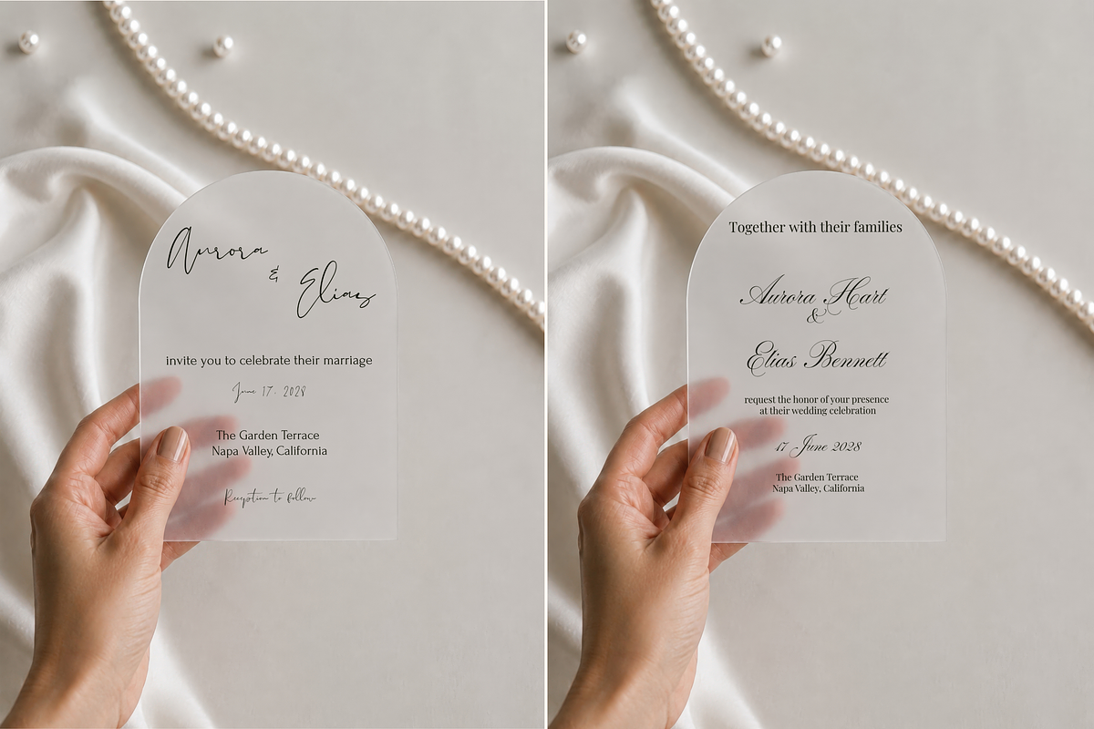 5x7 Acrylic Arch Invitation Mockup, an Advertising Mockup by Serenefeeling (Photo 2 of 7)