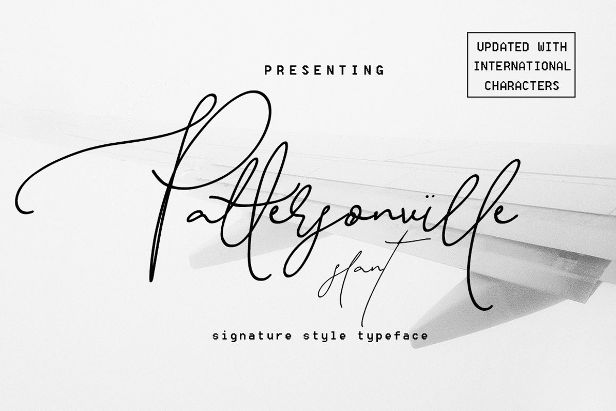 Pattersonville Script Font, a Script Font by Creativeqube Design (Photo 24 of 26)