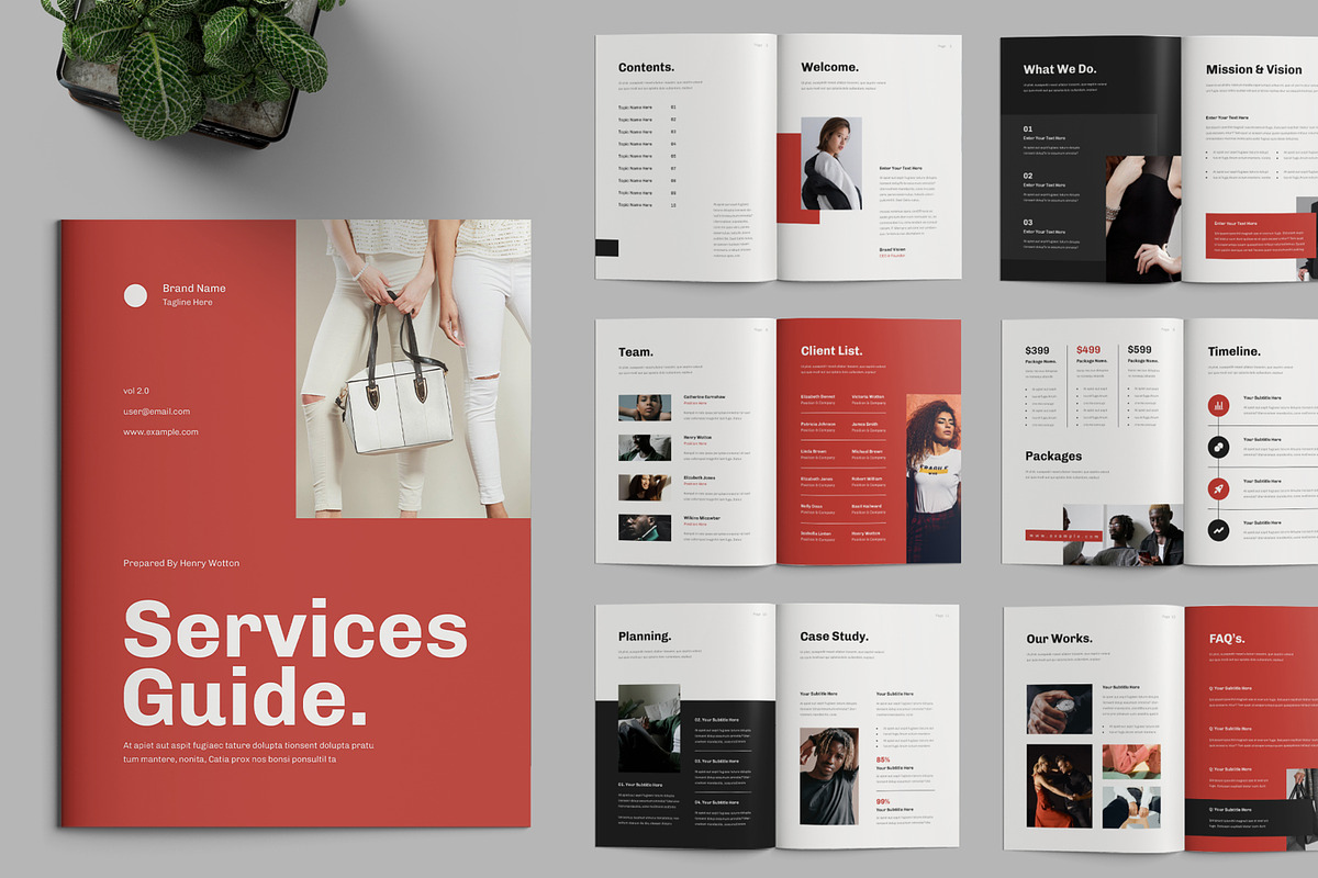 Essential Service Guide Brochure, a Brochure Template by ContestDesign (Photo 1 of 3)