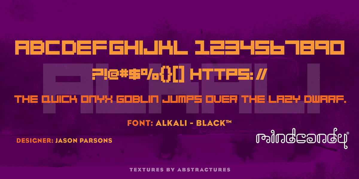 Alkali™, a Font by MINDCANDY (Photo 3 of 3)