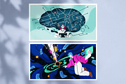 Neural network, AI technology set, a Technology Illustration by Good Studio (Thumbnail 5 of 5)