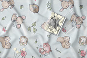 Cute Woodland Animals Pattern, a Pattern Graphic by StudioGlouna (Thumbnail 2 of 6)