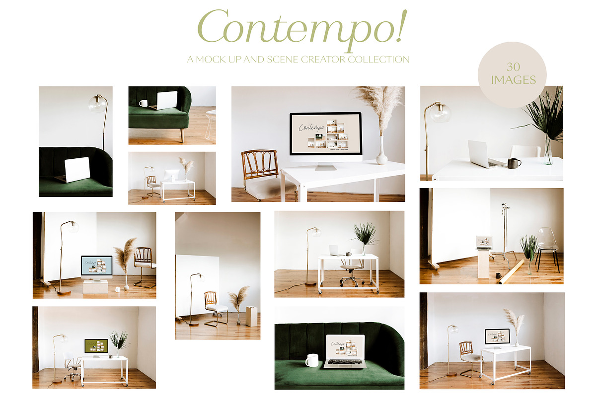 Contempo | Device Mock Up Bundle, a Books & Magazine Mockup by Shimmer Studio (Photo 1 of 20)