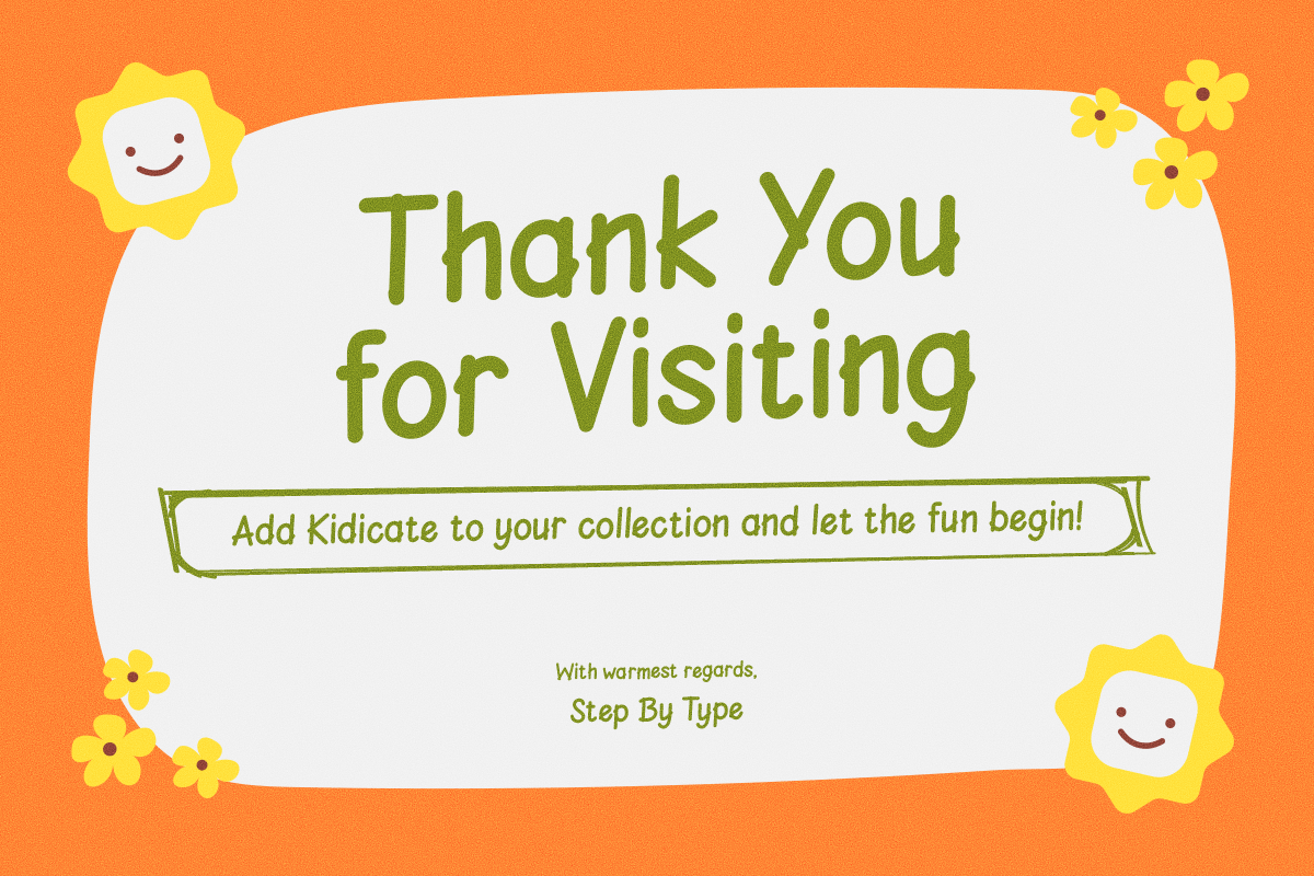 Kidicate - Playful handwriting, a Handwritten Font by Brand_Hero (Photo 10 of 10)