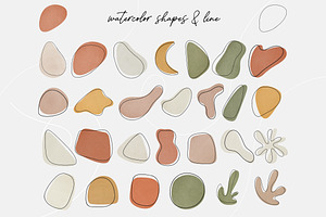 Abstract Shapes Clipart & Line Art