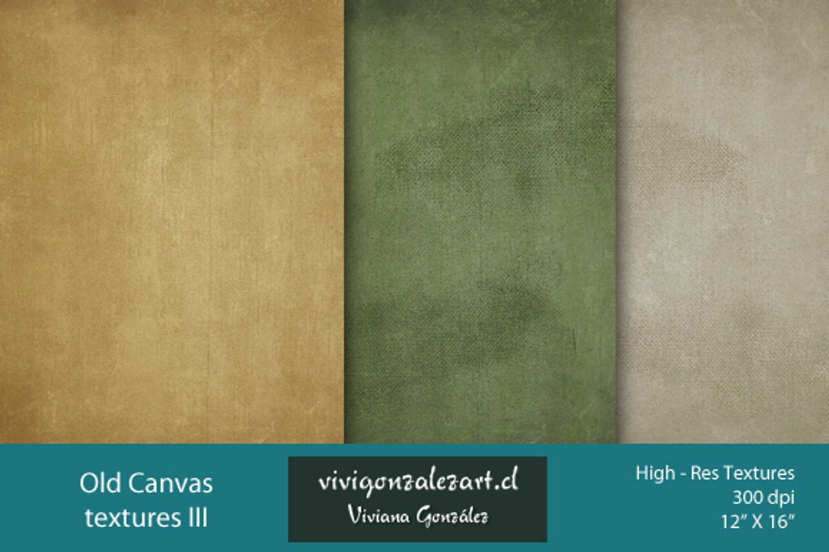 Old Canvas Textures III, a Texture Graphic by ViviGonzalezArt (Photo 3 of 3)