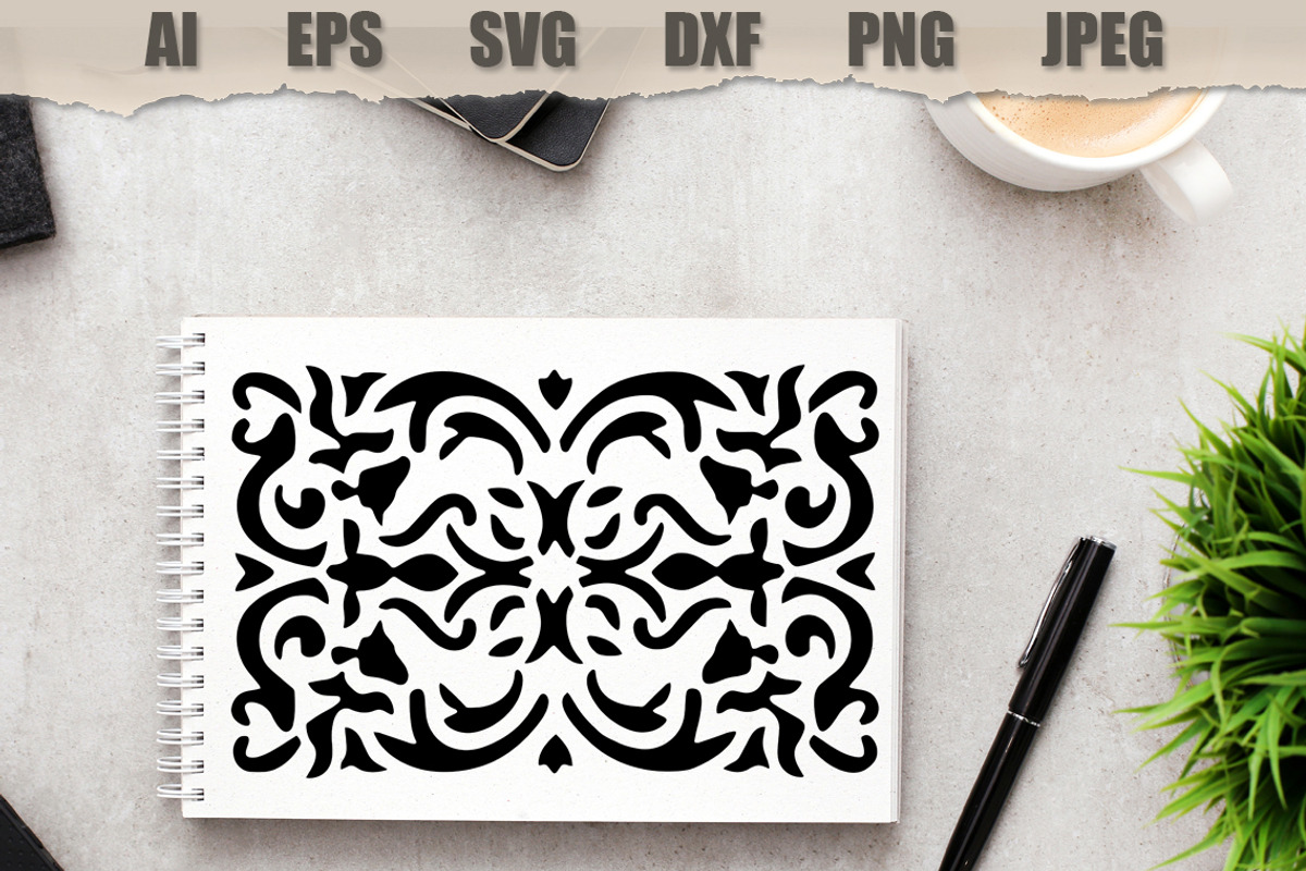 Stencil Background, a Decorative Illustration by MARYCRAFTIRIA (Photo 3 of 3)