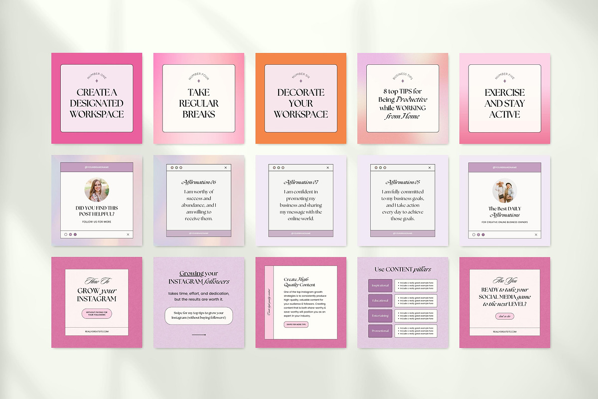 Instagram Carousel Templates Canva, a Social Media Template by Fallon Gerst (Photo 18 of 19)
