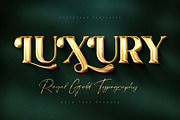 Royal Gold Lettering Text Effects, a Layer Style Add-On by Andrew Skoch Design (Thumbnail 6 of 8)