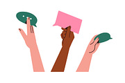 Hands with heart, star, emoji symbol, a Person Illustration by Good Studio (Thumbnail 7 of 25)