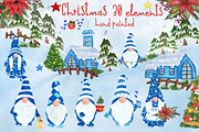 Gnomes Clipart Christmas clipart, an Illustration by vivastarkids (Thumbnail 1 of 6)