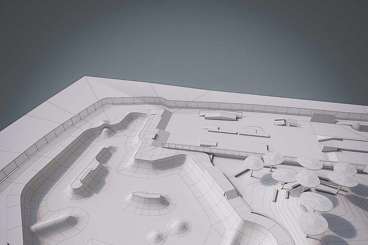 Skate park, an Architecture 3D Model by 3DNUTS (Photo 1 of 10)