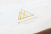 Mountains. Linear geometric logo, a Branding & Logo Template by le-genda (Thumbnail 12 of 14)