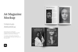 A4 Magazine Mockup
