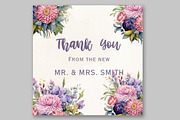 Watercolor Garden Flowers clipart, a Decorative Illustration by LeCoqDesign (Thumbnail 5 of 5)
