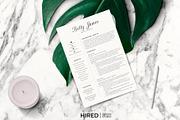 Cover Letter Template + Resume, CV, a Resume Template by HIRED Design Studio (Thumbnail 11 of 11)