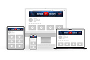 News YouTube Banner Template, a Social Media Template by Vaughn Studios (Thumbnail 3 of 5)