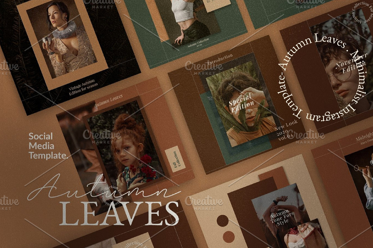 Fall Instagram Social Media Kit, a Social Media Template by fashionaddict (Photo 4 of 5)