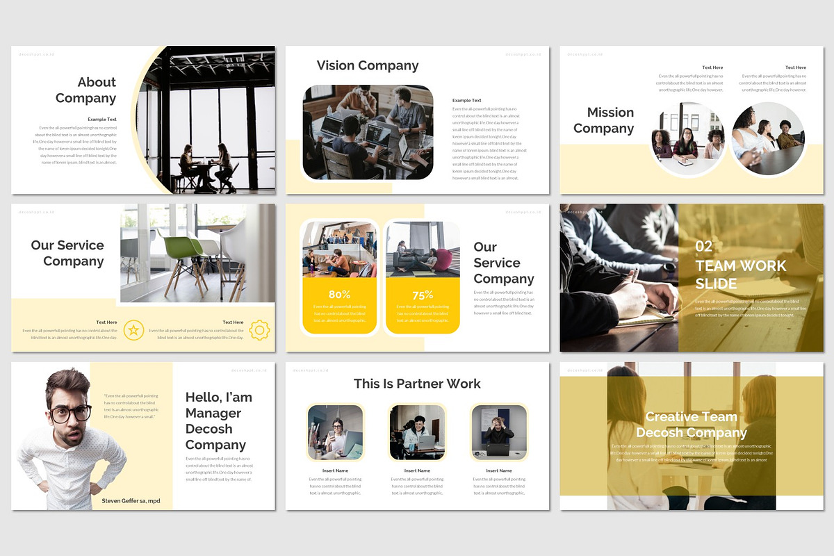 Decosh - Powerpoint Template, a Presentation Template by inspirasign