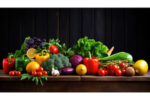lettuce groceries on table ai, an Animal Photo by pikepicture