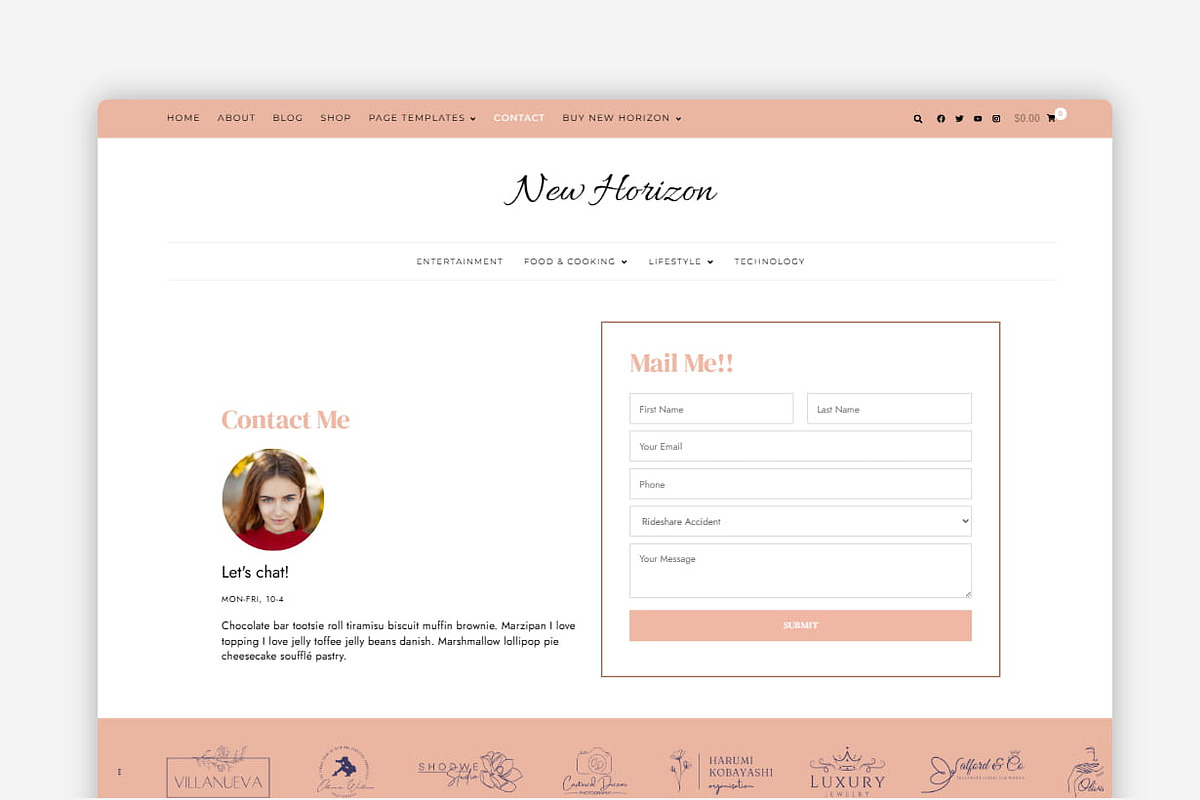 New Horizon - Wordpress Theme Blog & Shop preview 6