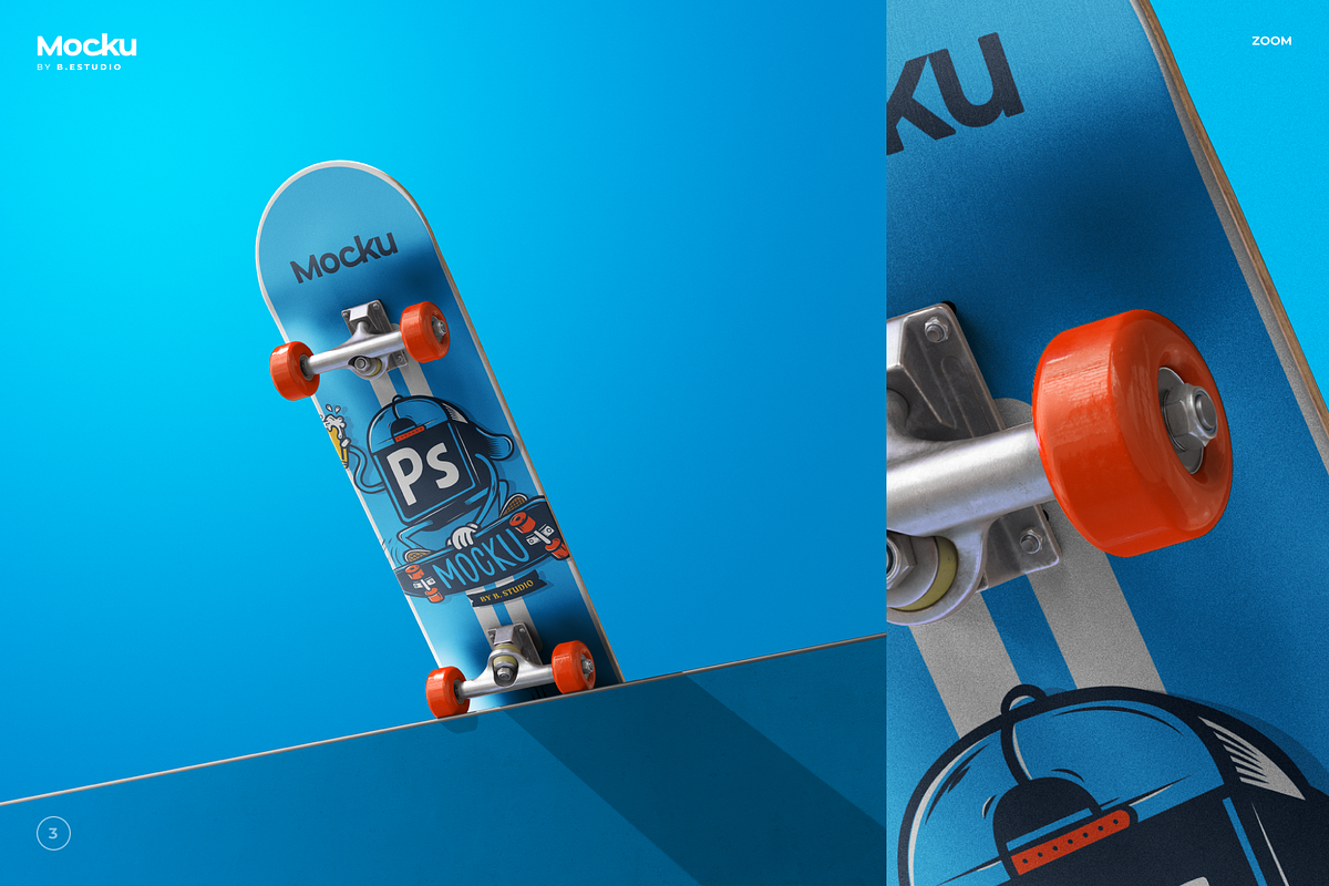 Skate mockup, a Product Mockup by Mocku (Photo 8 of 15)