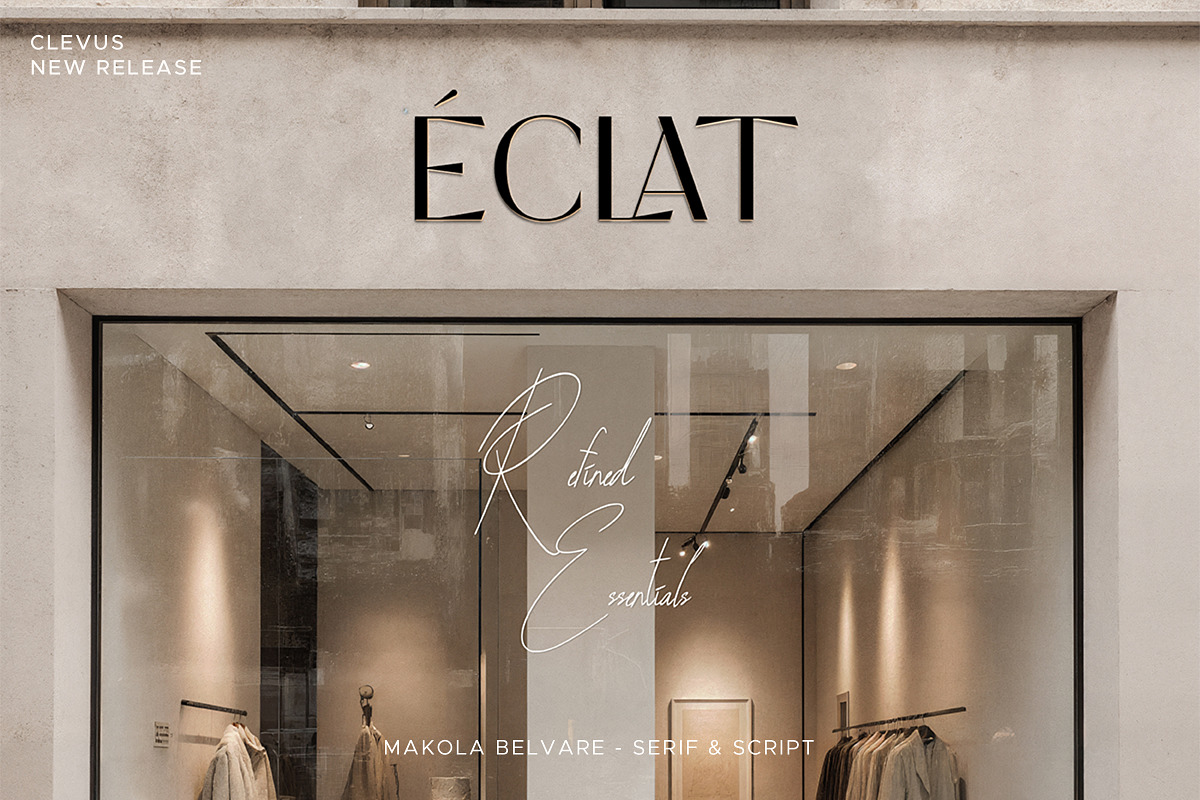 Makola Belvare | Font Duo, a Sans Serif Font by ClevUs (Photo 4 of 12)