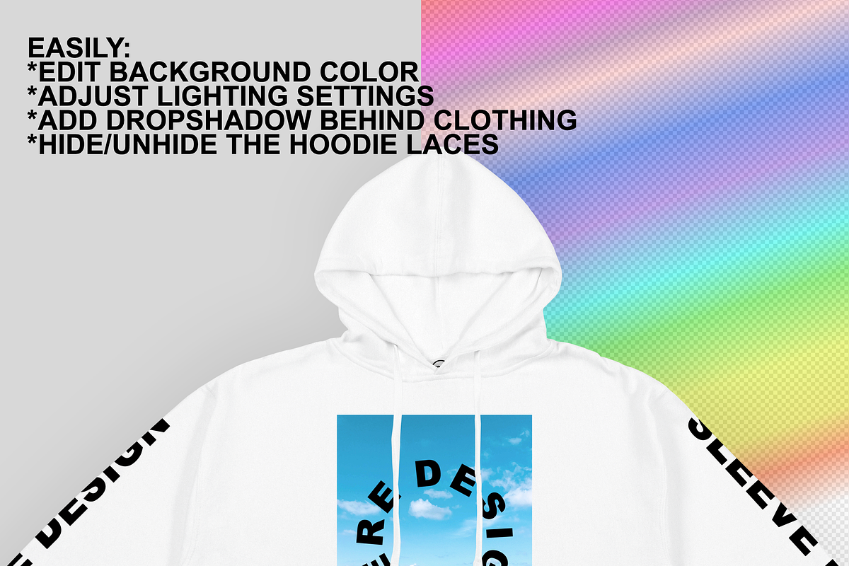 Independent SS4500 Mockup White, a Hoody Mockup by Infinity Mockups (Photo 4 of 6)